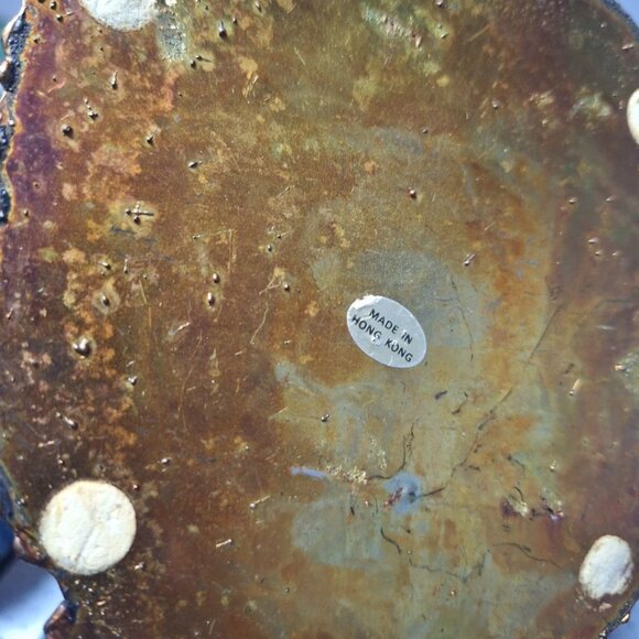 Mixed Metal Covered Wagon Copper Colored Art Decor Sculpture Tin Western Oregon - Picture 7 of 10